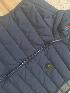 Michael Kors Mens size S Navy Quilted Zip Vest